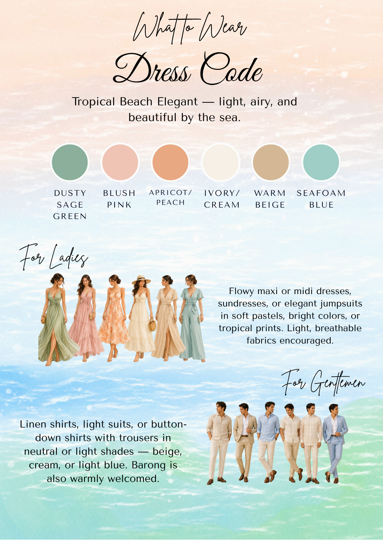 Beach Theme Invitation Page 5