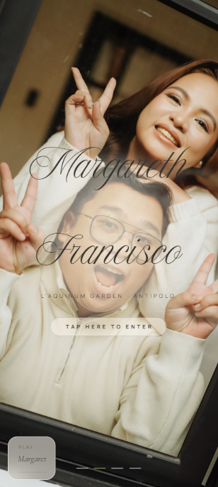 Margareth & Francisco wedding website preview