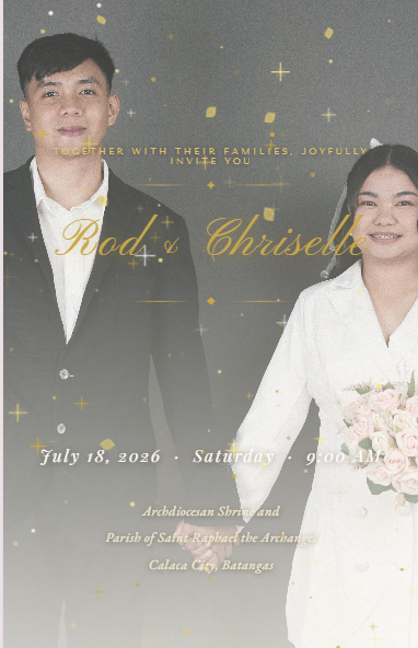 Rod & Chriselle wedding website preview