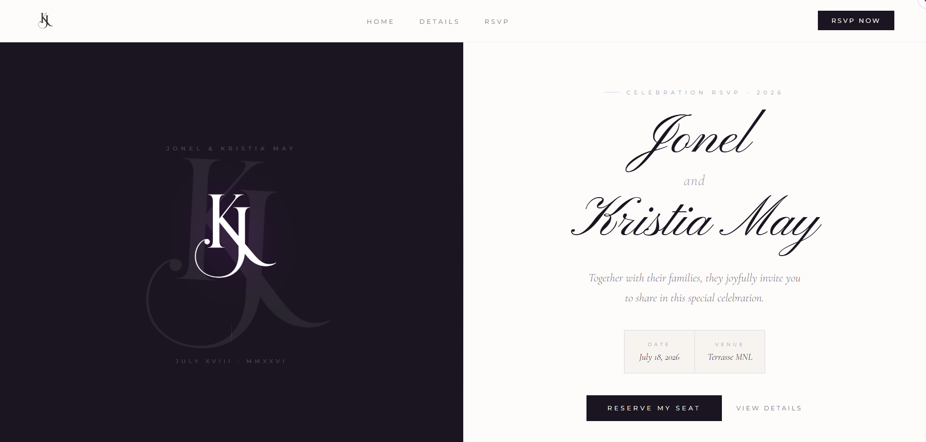 Personalized RSVP Preview